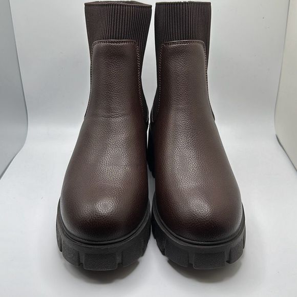 CUSHIONAIRE Women's slip on chelsea boot +Memory Foam 6.5 WIDE CHOCOLATE - Picture 2 of 7